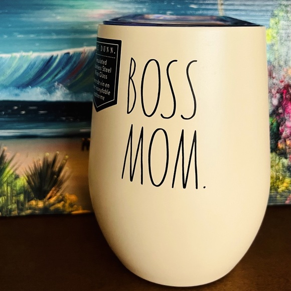 RAE DUNN Insulated Stainless Steel Wine Glass - Picture 1 of 5